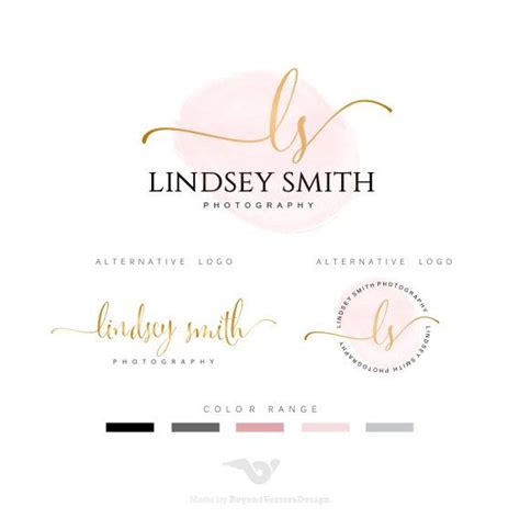 Premade Branding Kit Photography Logo Set Watermark Etsy Gold Logo