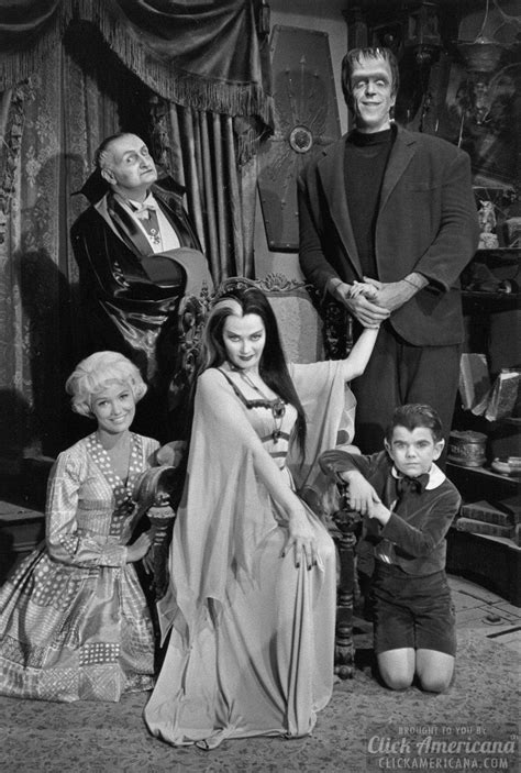 The Munsters Behind The Scenes With Tv Stars Fred Gwynne And Yvonne De