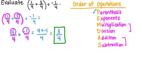 How To Evaluate Numerical Expressions Involving Fractions