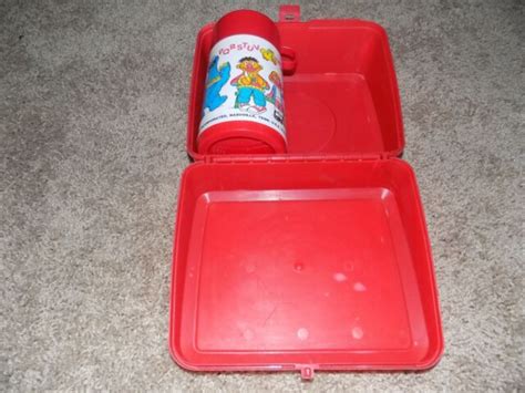 Vintage Plastic Lunch Box With Thermos Sesame Street Deli Ebay