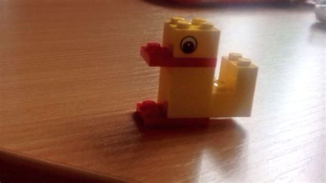 Little Lego Duck Give Children 6 Pieces Of Lego See