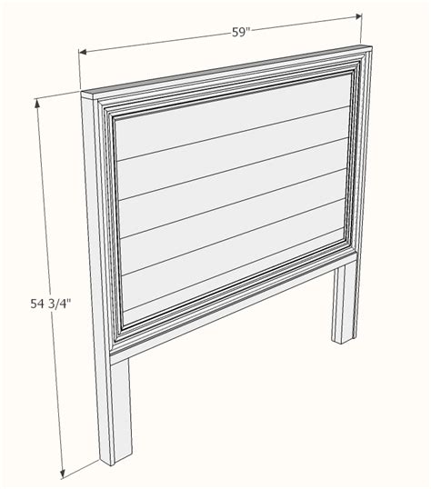 Planked Headboard Plans Dimensions Famous Artisan