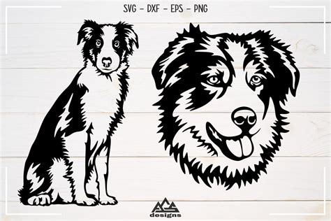 Dog Australian Shepherd Svg Design 408574 Cut Files Design Bundles