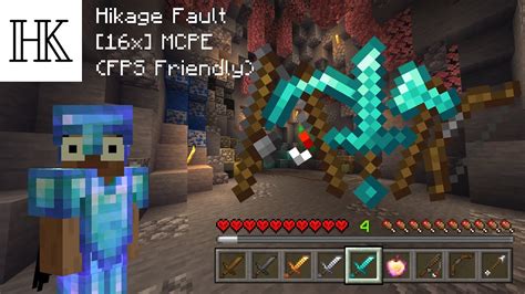 Hikage Fault 16x Mcpe Pvp Texture Pack Fps Friendly Youtube