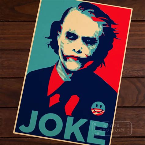 Joke Clown Joker Portrait Propaganda Retro Decorative Wall Canvas