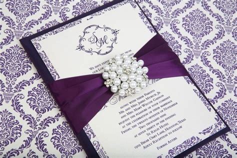 Purple Wedding Invitations Purple Wedding Invitation Set Response Cards