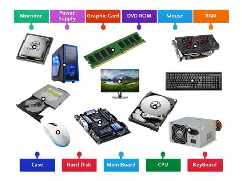 Computer Hardware Labelled Diagram