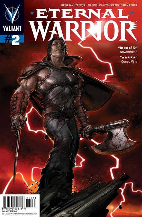 Eternal Warrior 2 Variant Cover By Clayton Crain Valiant Comics