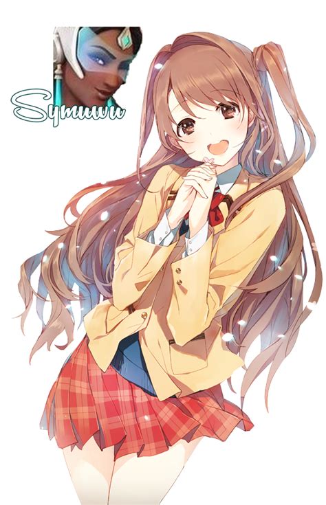 Cute Anime Girl Original Render 2 By Nightsteptrap123 On Deviantart