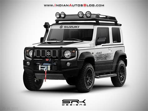 The maximum width and height is 1645mm x 1720mm and can vary on the basis of model. New 2019 Suzuki Jimny off-road spec - IAB Rendering