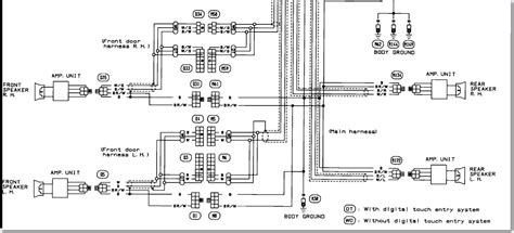 Nissan car radio stereo audio wiring diagram autoradio connector wire installation schematic schema esquema de conexiones stecker konektor connecteur cable shema car stereo harness wire speaker pinout connectors power how to install. Wiring diagram for a 1992 nissan maxima bose stereo. factory.