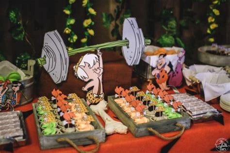 Karas Party Ideas Flintstones Inspired Birthday Party Flintstones