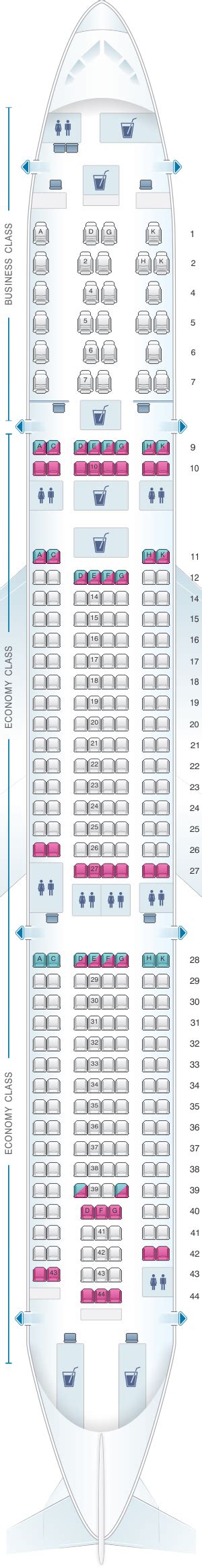 Malaysia Airlines A330 300 Seat Map Image To U