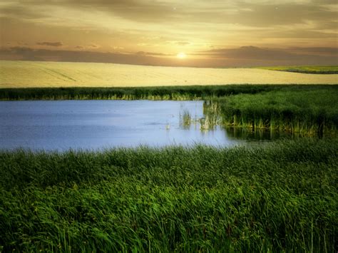 Wallpaper Sunlight Landscape Hill Lake Water Nature Reflection