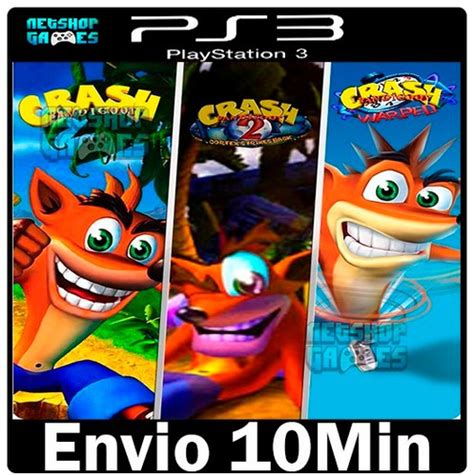 Crash Bandicoot 1 2 3 A Trilogia Ps3 Psn Envio Imediato R 1018 Em