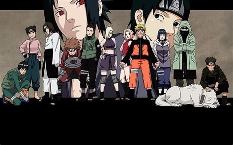 Hd Wallpaper Haruno Sakura Uchiha Sasuke Naruto Shippuden Shikamaru Nara Hyuuga Hinata Rock Lee