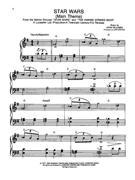 Each book in this series comes with recordings of complete professional performances, and includes matching custom arrangements in easy piano all submitted reviews become the licensed property of sheet music plus and are subject to all laws pertaining thereto. Star Wars-Big Note Piano by WILLIAMS / COATES, D| J.W ...