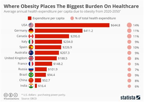 Where Obesity Burdens Healthcare The Most Infographic