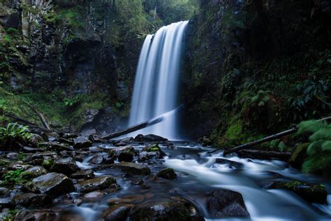 Free Photo Beautiful Waterfall In The Forest