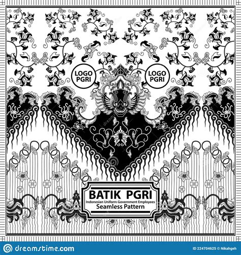 Detail Motif Batik Pgri Vector Koleksi Nomer 0