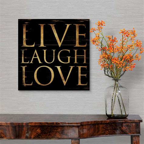 Live Laugh Love Canvas Wall Art Print Word Home Decor Ebay