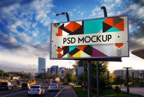 Billboard Mock Up In Outdoor Advertising Mockups On Yellow Images