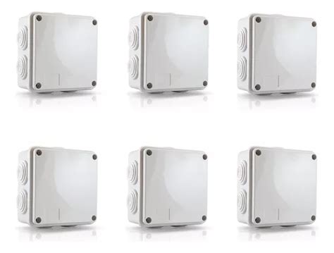 Pack 6 Cajas Estancas Ip55 Para Conexiones En Exterior Cctv