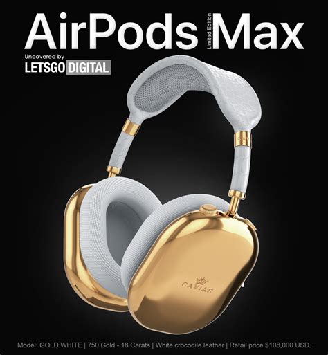 Apple makes three types of airpods. Apple AirPods Max Limited Edition in Gold with crocodile leather | LetsGoDigital