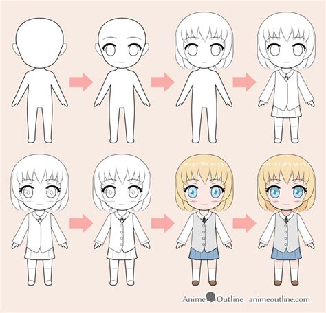 How To Draw Manga Body Step By Step For Beginners Manga