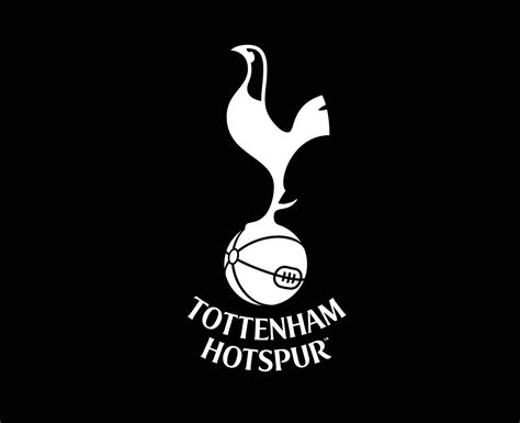 Tottenham Hotspur Club Logo White Symbol Premier League Football