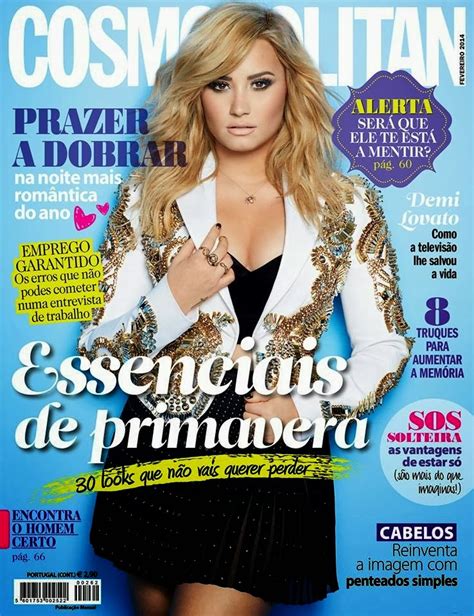 Demi Lovato Cosmopolitan Portugal Magazine Cover February 2014 Hq Scans