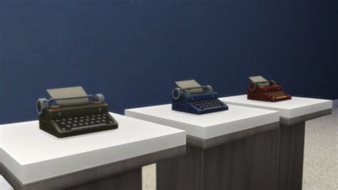 Buyable Antique Typewriter Without Case By Xordevoreaux At Mod The Sims