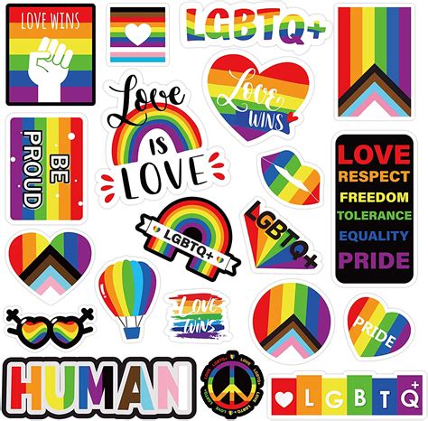 Amazon Pcs Gay Pride Rainbow Car Magnet Decorations Waterproof Love Is Love Refrigerator