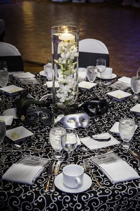 Photograpghy done by me of my friend. Black & White Masquerade Table Setting. Events By Vento ...