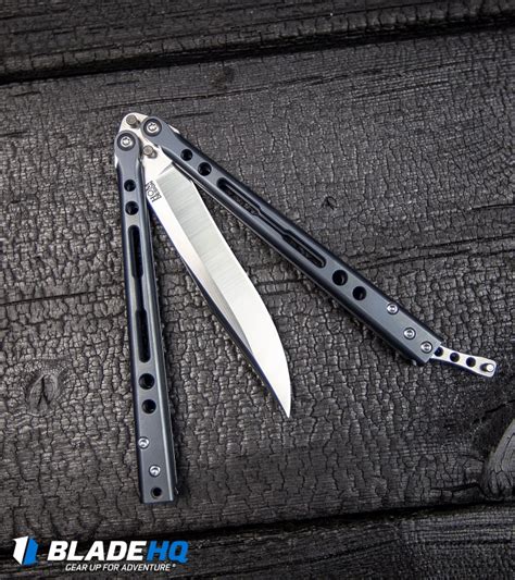 Hom Design Pvd Specter Balisong Butterfly Knife Gray Blade Hq