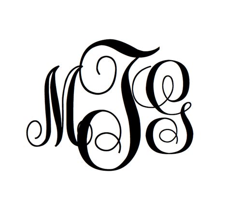 MonogramsByM: Free Monogram Font