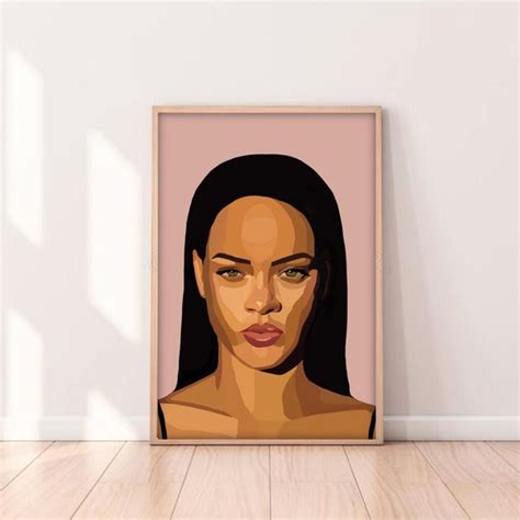 Rihanna Wall Art Etsy