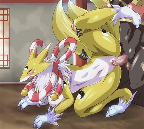 Rule 34 Anthro Bandai Namco Blush Breasts Digimon Digimon Species