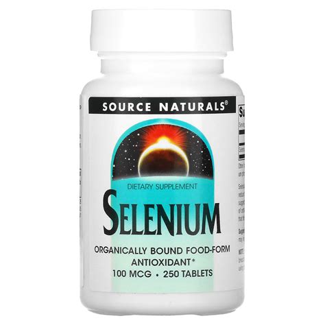 Source Naturals Selenium 100 Mcg 250 Tablets
