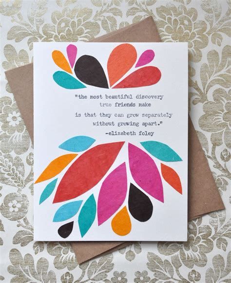 Easy diy handmade greeting card making ideas for birthdays, friends, thank yous, and more. Birthday Card - Handmade Greeting Card - Friendship Quote ...