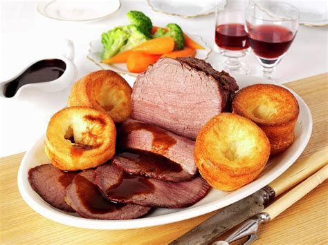 Roast Beef And Yorkshire Puddings England Photograph By Frank Adam