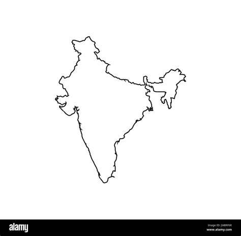 India Map Outline Vector Hi Res Stock Photography And Images Alamy