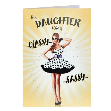 Daughter Birthday Cards Personalised Special Happy Birthday Cards For