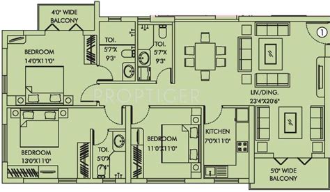 1670 Sq Ft 3 Bhk Floor Plan Image Utkal Builders Heights Available