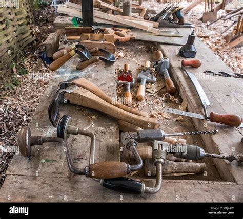 Traditional Woodworking Tools Hi Res Stock Photography And Images Alamy