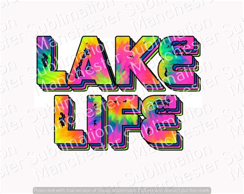 Lake Life Png File Sublimation Design Digital Download Etsy