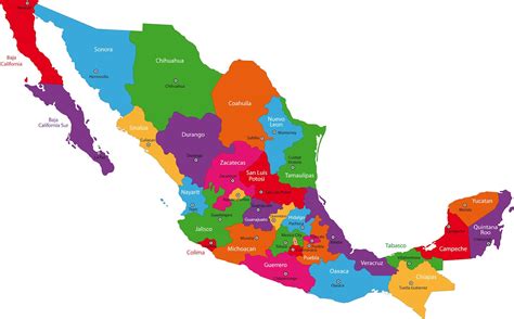 Centros Recreativos De MÉxco Mapa De La República Mexicana