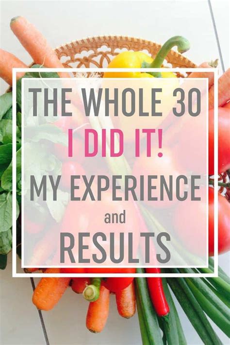My Whole 30 Review I Did It My Experience And Results Whole 30