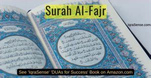 Surah Al Fajr Chapter From Quran Arabic English Translation IqraSense Com