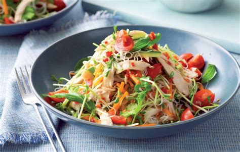 When i make it again as a dinner salad, i'll keep the proportions of the recipe. Sweet chilli chicken and noodle salad - Healthy Food Guide